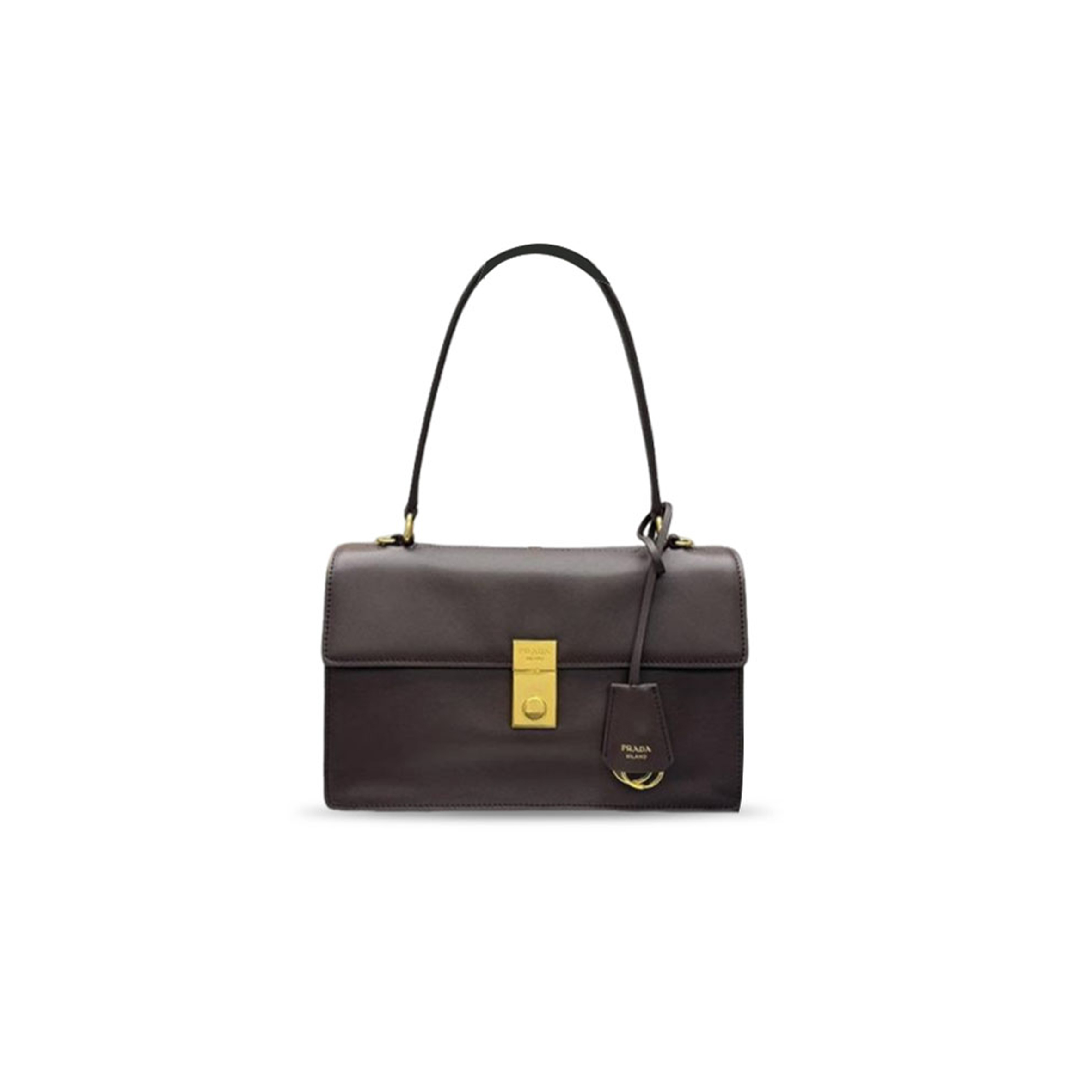 PRADA SOFT SOUND MEDIUM LEATHER SHOULDER BAG 1BN023 (28*16*10cm)